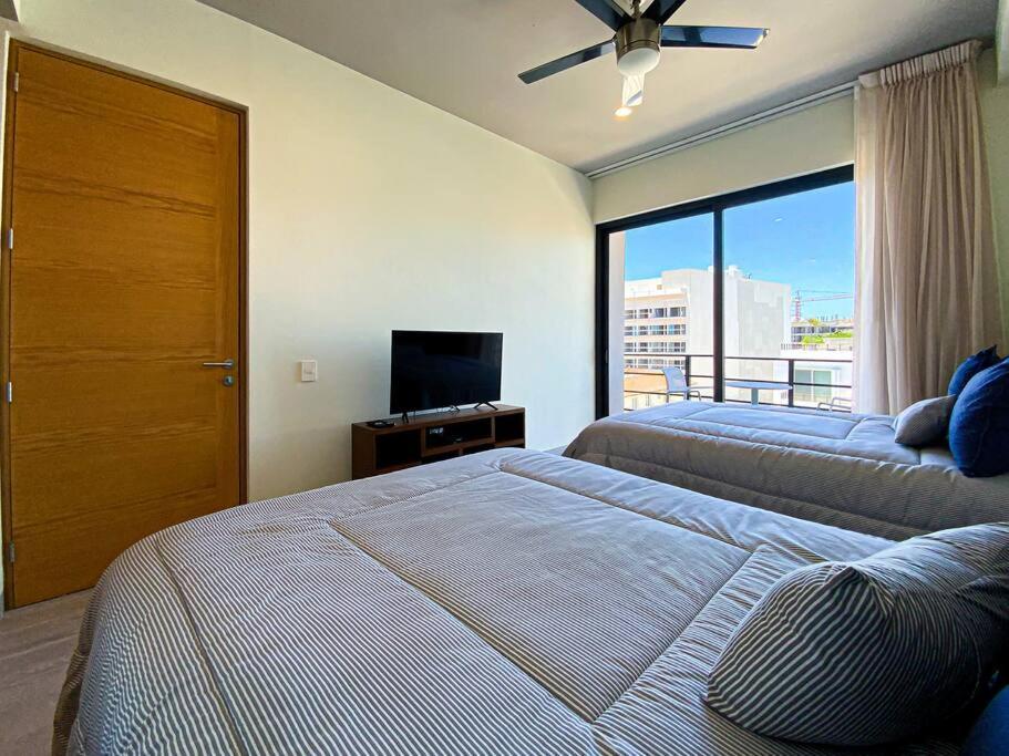 Apartament Beautiful + Luxury + Ocean View + Pool Playa del Carmen Zewnętrze zdjęcie