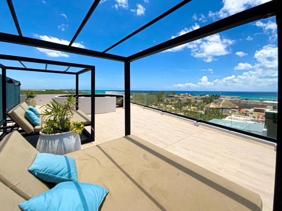 Apartament Beautiful + Luxury + Ocean View + Pool Playa del Carmen Zewnętrze zdjęcie