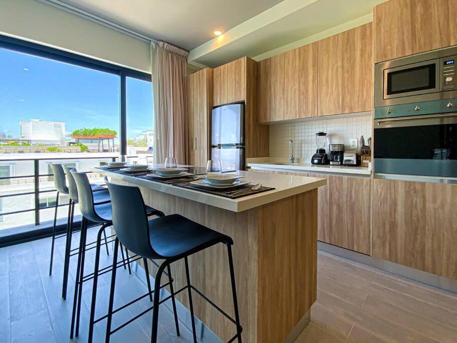 Apartament Beautiful + Luxury + Ocean View + Pool Playa del Carmen Zewnętrze zdjęcie