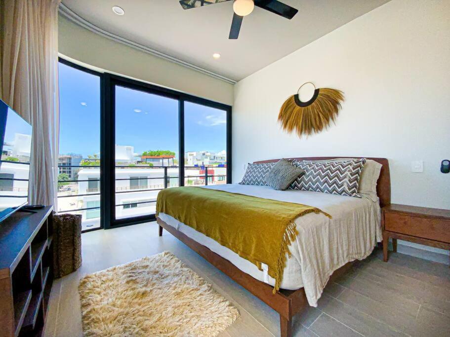 Apartament Beautiful + Luxury + Ocean View + Pool Playa del Carmen Zewnętrze zdjęcie