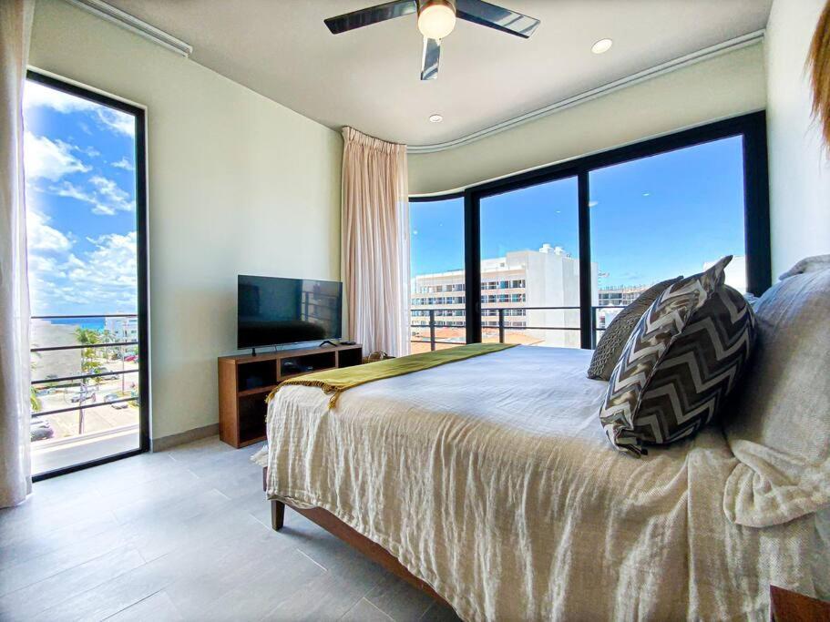 Apartament Beautiful + Luxury + Ocean View + Pool Playa del Carmen Zewnętrze zdjęcie
