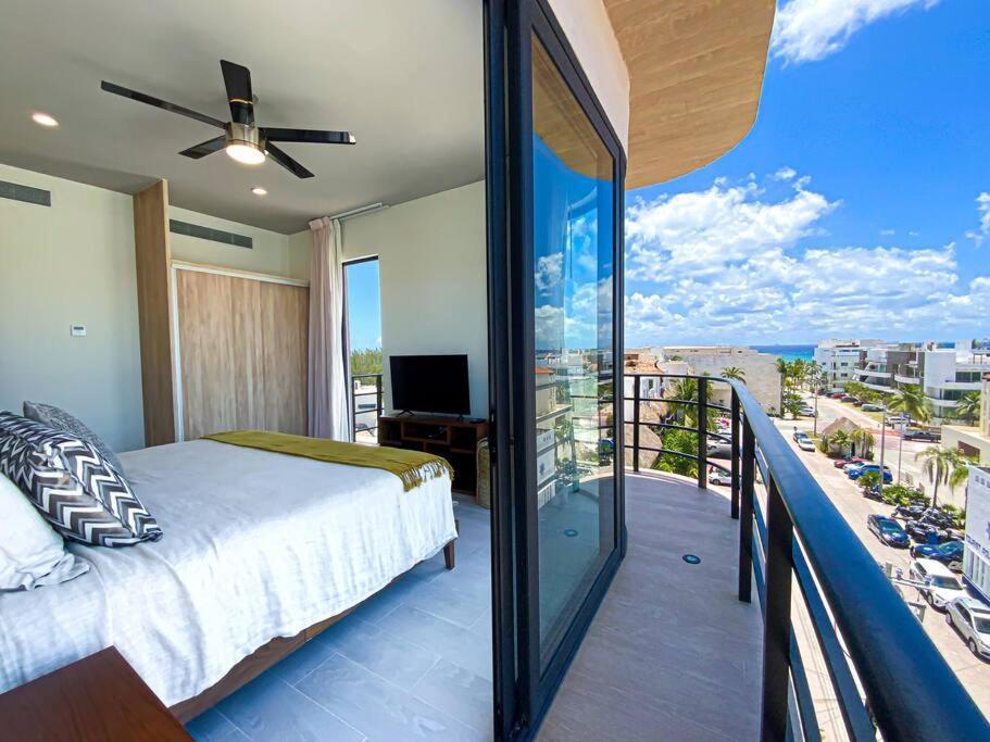 Apartament Beautiful + Luxury + Ocean View + Pool Playa del Carmen Zewnętrze zdjęcie