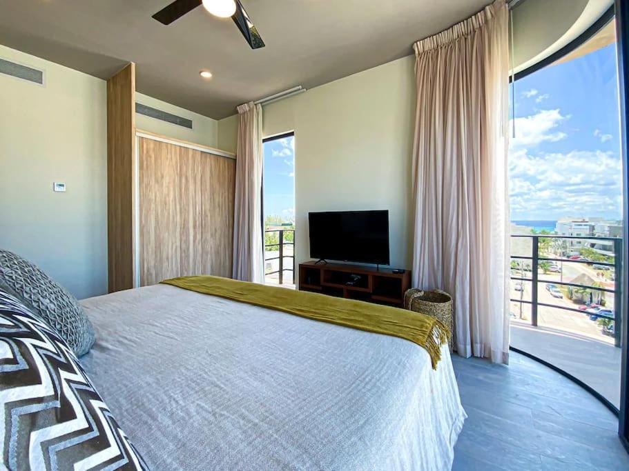 Apartament Beautiful + Luxury + Ocean View + Pool Playa del Carmen Zewnętrze zdjęcie